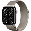 Apple Watch Series 11 GPS + Cellular 42mm Natural Titanium Case with Natural Milanese Loop