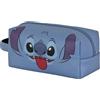 Disney Lilo e Stitch Face-Borsa da Toilette da Viaggio Brick Plus, Blu, 25 x 12 cm