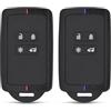 EcoJozon 2 Pezzi Custodia Chiave Auto Compatibile con Renault, 4 Tasti Silicone Morbido Copri Telecomando per Renault Clio Captur Kangoo Megane Duster Twingo Kadjar Dacia Talisman Koleos Espace