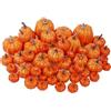 winemana 46 zucche artificiali di dimensioni assortite, decorazioni autunnali in schiuma, zucche arancioni, decorazione autunnale, zucca finta decorativa per il raccolto, il Ringraziamento,