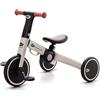 kk Kinderkraft Kinderkraft Triciclo 3in1 4TRIKE, Mini bici, Carrello, Sella regolabile, Pieghevole, da 12 mesi a 5 anni, Grigio
