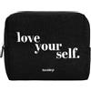 NICOLE P Accessori Corduroy Beauty - Black 1pz - Beauty Case