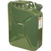 TOOLSHOP ITALIA Tanica in lamiera verniciata verde per carburante - litri 10
