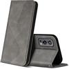 ZONNAVI Cover per OnePlus Nord 2 5G, Flip Custodia Pelle PU con [Slot Cart] [Supporto Stand] [Magnetica], Cover a Libro Portafoglio per OnePlus Nord 2 5G (Grigio)
