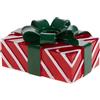 BRANDANI Portacandela Pacco Regalo Rosso
