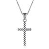 GAVU Collana Catena Veneziana con Croce in Acciaio Inox da Uomo 50cm
