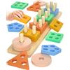 Uping Giochi Bambini 1 Anno Giochi Montessori 2 Anni Costruzioni per Bambino Educativi Puzzle in Legno Regalo Bimba Bimbo