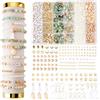 Leuyuee Perline Per Braccialetti Kit Kit per la creazione di, per Gioielli Fai Da Te,pietre preziose naturali,per Gioielli Braccialetti Collane Anelli Orecchini