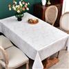 Plenmor Tovaglia Plastificata Rettangolare, Tovaglia Antimacchia Rettangolare Tovaglia Decorativa Tavolo da Salotto (Foglie Beige, 275x137cm)