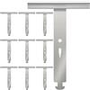 ipow Set di 10 ganci flessibili per tapparelle in metallo, molla di sospensione universale per il fissaggio delle lamelle delle tapparelle elettriche/manuali/solari