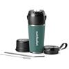 Nutribullet Flip NBP016EUC, Frullatore Portatile con Tazza Isolante 590ml, Mantiene il Freddo per 24h, Frulla Ghiaccio, Inclusi Coperchio e Cannuccia, Ricarica USB-C, Acciaio Inossidabile, Eucalipto