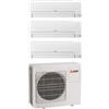 MITSUBISHI ELECTRIC MXZ-3HA50VF + 2x MSZ-HR25VF2 + MSZ-HR35VF Kit TrialSplit a Parete Smart R32 DC Inverter Pompa di Calore Wi-Fi Ready - 5.0 kW