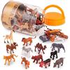 PROLUDIS Terra by Battat 60 Pezzi Anmali Savana Miniature assortite statuette bambini 3+anni