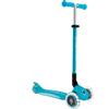 PROLUDIS Globber Primo Foldable Plus Light Monopattino 3 ruote Regolabile Led Blu Aqua