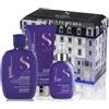 Alfaparf semi di lino blonde gift set anti-yellow shampoo 250 ml - conditioner 200 ml e spray 125 ml - trattamento antigiallo
