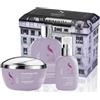 Alfaparf semi di lino smooth gift set shampoo smoothing 250 ml-mask 200 ml e cream 125 ml - trattamento anticrespo per capelli da sottili a medi