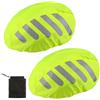 WangChaoJiu 2 Pz Copri per Casco Bici, Copri Casco da Bicicletta Antipioggia, Copricasco da Moto Impermeabile, Copertura Casco da Bicicletta Riflettente per Ciclismo Uomo Donna