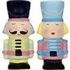 KitchenCraft Set di sale e pepe in ceramica della collezione Schiaccianoci di KitchenCraft, 2 pezzi, confezione regalo, misto