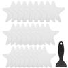 QUARKZMAN 24pz Adesivi Antiscivolo Vasca Bagno Pavimento Doccia 4,1 Nastro Adesivo Antiscivolo Decalcomanie in Stile Stella con Raschietto per Bagno Cucina Gradini Vasca Bagno, Bianco