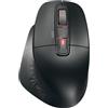 CHERRY STREAM MOUSE ULTIMATE, Mouse Ergonomico Multi-Dispositivo, Bluetooth, 2,4 GHz e Cavo, Rotella di Scorrimento Personalizzabile, Per Utenti Destrorsi, Nero