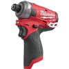 Milwaukee M12FQID-0 Driver di Impatto M12 Carburante-SURGIDO-FQID-0 12 V Senza Batteria e Caricatore 4933464972, Neutro