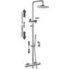 Rubinetteria Paffoni Mini Birillo colonna doccia regolabile cromato codice prod: ZCOL633LIQCR