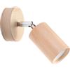 Lampada da Parete GU10 Orientabile in Legno Naturale BERG