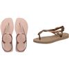 Havaianas Sandali Rosa/Beige 37/38 EU + Infradito Oro Rosa 37/38 EU
