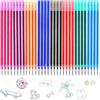 Znnhnn 32 Refill per Penna Gel Cancellabile,compatibili con Legami,Altezza 13 cm,Inchiostro Termosensibile, Punta 0,7 mm,Per la scuola e la vita di tutti i giorni(Multicolore-32)