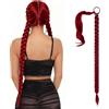 ZHITENG Coda Capelli Extension, 80 CM Parrucca da Donna Coda Finta, Naturale Treccia Finta Capelli, Clip Semplice Extension Treccine Adatte per L'uso Quotidiano le Occasioni Speciali (Chiaretto)