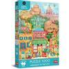 Trefl Premium Plus Quality - Puzzle Madalina Tantareanu: Mezzanotte a Roma - 1000 pezzi, serie di puzzle con illustrazioni dell'artista rumeno, per adulti e bambini dai 14 anni in su