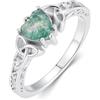 PROESS Anello con nodo celtico, in argento Sterling 925, con nodo trinità irlandese, promessa, anello di fidanzamento per donne, anniversari, regali di compleanno, misura 6