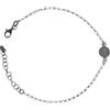 De Bussy Bracciale a catena in argento 925, 8 mm, 20 grammi, unisex, 17cm (+3cm), Argento sterling, Gemma
