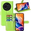 Fertuo Cover per TCL 60 SE/TCL 605, Custodia Portafoglio Cover a Libro in Pelle Flip Case Sottile con Silicone Bumper, Fibbia Magnetica, Porta Carte e Kickstand, Verde