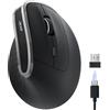 acer Mouse Wireless Ergonomico, 2,4 GHz Mouse Verticale Senza Fili, USB C Ricaricabile, 3 DPI regolabili 1600, 6 pulsanti, Ricevitore USB per laptop, PC, iMac, desktop, ecc.