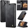 Cracedily Cover per iPhone 16 Plus Case, Libro Custodia Portafoglio Premium Pelle PU, Slot Scheda, RFID Shieldon, Chiusura Magnetico Aletta Antiurto Case Custodia per iPhone 16 Plus, Nero