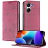 XINYEXIN Custodia per Xiaomi Poco X7 Pro 5G, Cover a Libro in Pelle PU con Blocco RFID, Slot per Carte, Supporto, Protezione Completa Antiurto - Rosso