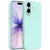 Captor Cover iPhone 17 Custodia Colorata in Silicone Liquido, Antiurto, Flessibile, Bordo Rialzato per Schermo e Protezione Fotocamera, Morbida Con Microfibra Interna per iPhone 17 Cover (Verde Menta)
