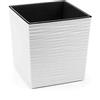 Siena Garden Biron - Vaso per piante in plastica, 25 cm, colore: Bianco