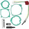 BORDEAG Candela diesel per riscaldamento a veicolo fermo, 8 pezzi 12V-2KW-5KW Riscaldamento a veicolo fermo in ceramica, set di riparazione per candele, kit candela in ceramica con pin, parti per