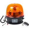 Yuanjoy Faro magnetico, controllo wireless per luci di avvertimento rotanti da 12-24 V, luci gialle lampeggianti ricaricabili per veicoli, rimorchi, camion, trattori, autobus