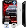 Ivality Porta targa Magnetico Senza Cornice per 1 Targa, Supporto Magnetico Invisibile per Auto, Portatarga Intercambiabile Austria, Omologato Stradale, Testato TÜV fino a 350 km/h