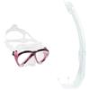 Cressi Lince, Maschera Unisex & ndash; Adulto, Trasparente/Rosa & Mexico, Tubo Snorkel per Immersioni, Apnea, Snorkeling Unisex Adulto, Trasparente, Unica