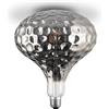 Suprema, Lampadina LED Decorativa Giant, Dimmerabile, Luce Calda, Attacco E27 (Smoke vetro lavorato)