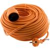 Zenitech - Prolunga 16 A HO5VV-F 2x1,5 mm² 3680 W / 230 V - Ideale per Tosaerba e Barbecue - Resistente alle Intemperie - Conforme alle Norme NF e CE - Colore Arancione - Lunghezza 40m