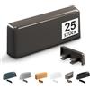 V VOOXA VOOXA Tappi per fessura acqua 25 pezzi, 20-34x5 mm, RAL 8019 Grigio marrone