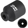 MIGUBIGU 1/2 Chiave Bussola 46mm a 6 Punto, Set di Bussole a Impatto, Bussola Poligonali a 6 Punto, Set di Dadi Multidenti in Acciaio Cromo Vanadio