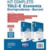 Hoepli test. TOLC-E Economia, Giurisprudenza. Kit completo: Libro di teoria con esercizi-4000 quiz con prove simulate. Con espansione online