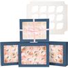 Gcardist Scatole per Cupcake con popup automatico e finestre, 6 contenitori per dolci blu inchiostro per 12 cupcakes, contenitori per cupcake, 33 x 25,4 x 9 cm