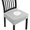 Dioxide Coprisedie Cucina e Sala da Pranzo Tessuto Elasticizzato Morbido e Traspirante, Fodera Rimovibile e Lavabile, Protezione Anti Polvere, Design Elegante e Moderno(Light Gray/Grigio Chiaro,4PC)